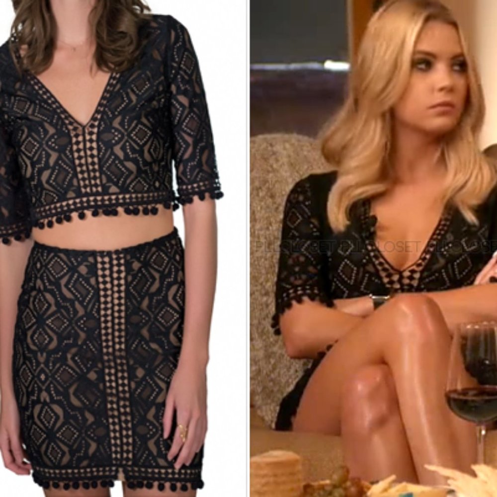 For Love & Lemons Florence Matching Skirt Set Small